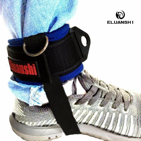 

2pcs d-ring ankle resistance bands bracelet weights gym elastic leg straps strap fitness latex stretch crossfit training unisex