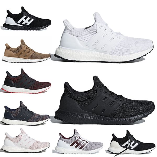 

ultraboost 4.0 women mens running shoes triple black white cny navy blue grey ub 4.0 breathable trainers runners sneakers, White;red