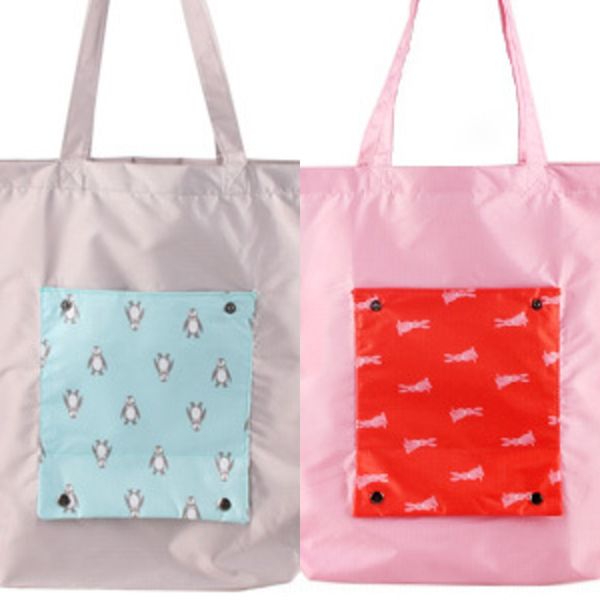 

cartoon travel storage storage shopping foldable shoulder bag shopping bag