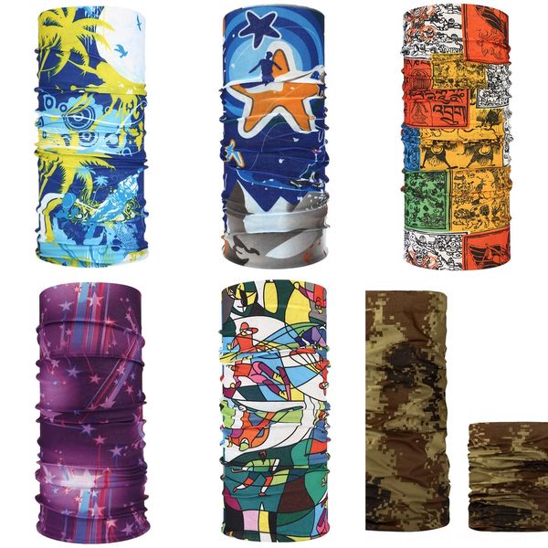 

4fikg magic scarf windproof uv protection bandana ski hiking fishing neck scarf scarf face mask outdoor cycling, Black