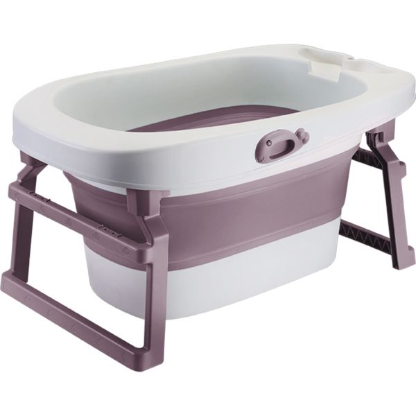 

children's folding bathtub. household baby bathtub. large baby children can sit and lie in the bathroo