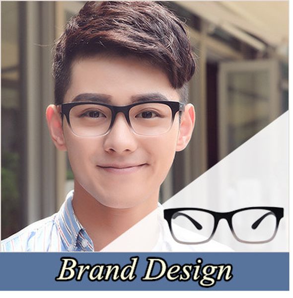 

2016 brand design eyewear frames eye glasses for men frames male eyeglasses computer optical spectacle frame myopia plain glass, Silver