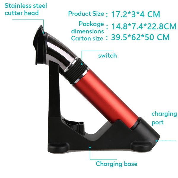 

kemei 610 electric hair trimmer km-610 cordless electric hair clipper clippers for barbers 2019 rechargeable bwkf gyvsc