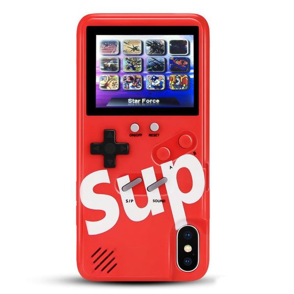 

color lcd screen children game player phone case for iphone 11 11 pro 11 pro max xs max xr 6 6s 7 8 plus gift handheld game console