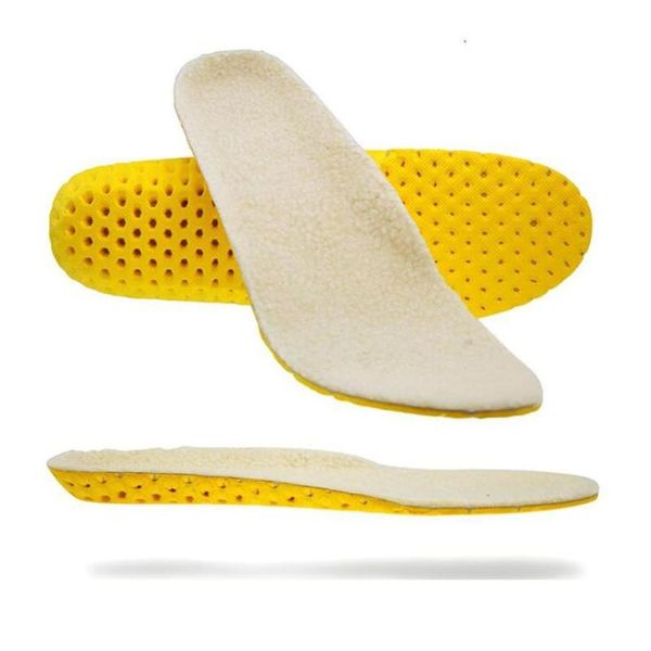 

keep warm heated cashmere thermal insoles thicken soft breathable winter sport shoes insert for man woman boots pad sole unisex, Black