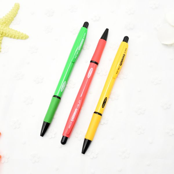 

5pcs 0.7mm high qualit blue ink automatic ballpoint pen creative pens student learning ballpoint pen gift school stationary, Blue;orange