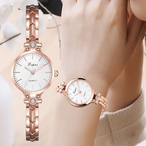 

selling simple leisure quartz watch korean version high-end ladies bracelet watch, Slivery;brown