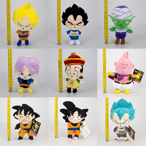 

ностальгия 20-сантиметрового dragon ball z плюшевые игрушки новый мультфильм kuririn вегета гоку гохан piccolo beerus фаршированные куклы де