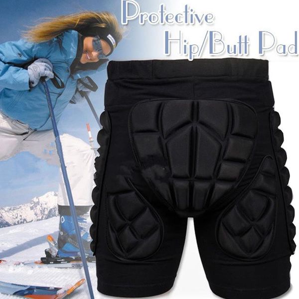

skating hip protectors protective shorts knee training buttock protection black cross-country race pads hip impact protection, Black;gray