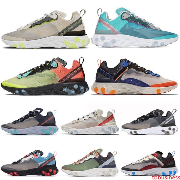 

royal tint react element 87 running shoes for men women white black light orewood brown mens designer trainer sports sneakers 36-45
