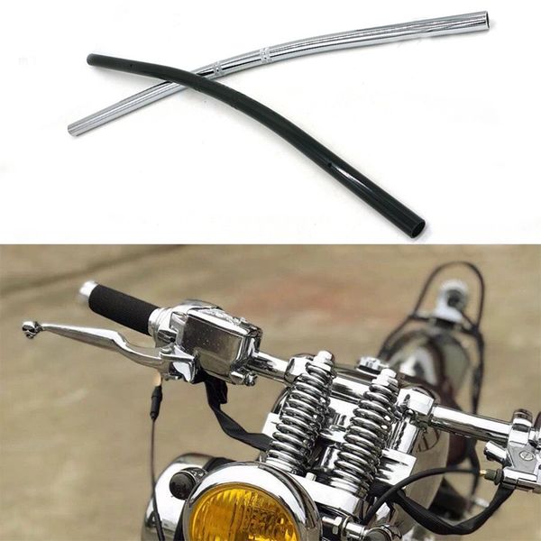 

7/8" 22mm retro motorcycle handlebar aluminum handle bar vintage scooter cnc aluminum refit handlebar black modifie accessories