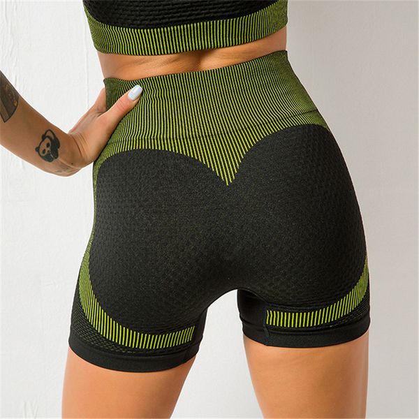 

yoga outfits liscun women high waist sport shorts camouflage print scrunch buworkout running fitness leggings biker, White;red
