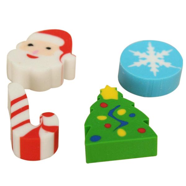 

35 x eraser christmas santa claus christmas tree snowflake advent calendar gift