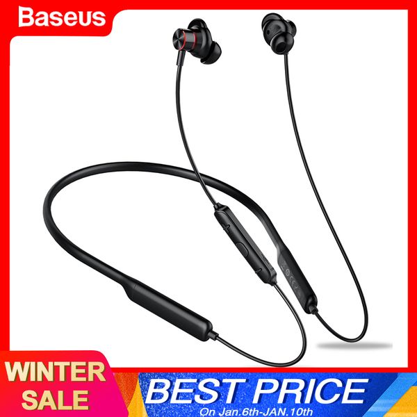 

baseus s12 wireless earphone for phone iphone xiaomi bluetooth 5.0 headphone handswireless headset earbud earpiece with mic
