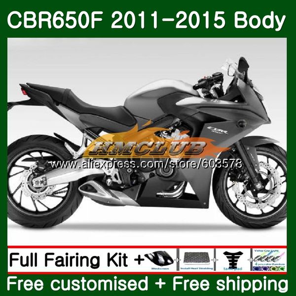 

cbr-650f for cbr 650f 650 f 2011 2012 2013 2014 2015 130cl.12 cbr650 f cbr-650 cbr650f 11 12 13 14 15 glossy grey fairing, Black