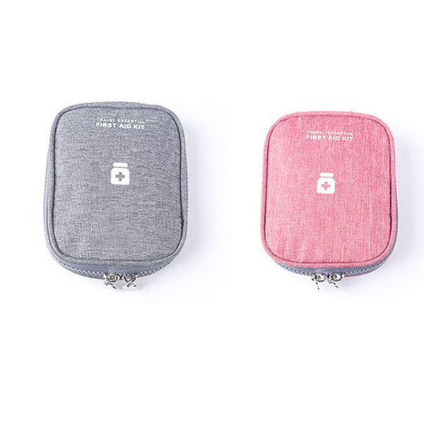 

empty first aid kit emergency medical box portable mini bag travel outdoor camping survival car travel medine divid storage bag