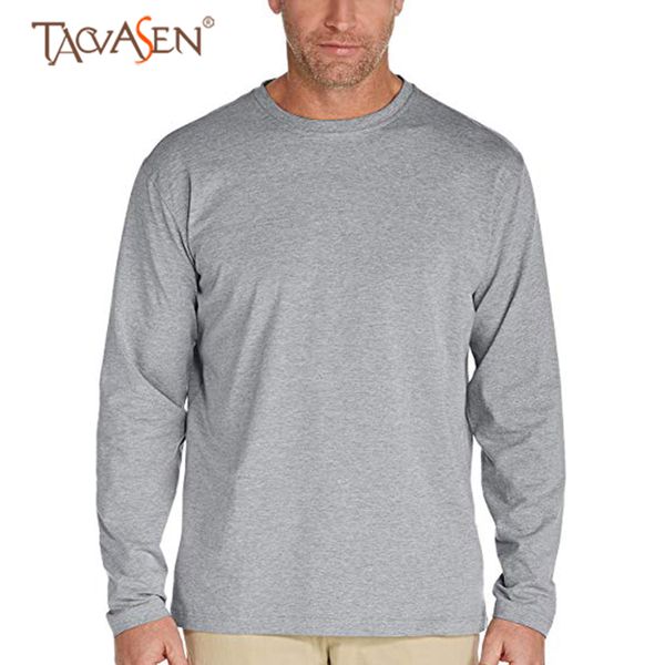 

tacvasen men summer fishing sun protective tshirt camping trekking t shirt casual outdoor climbing breathable tshirt sh-jc-02, Gray;blue