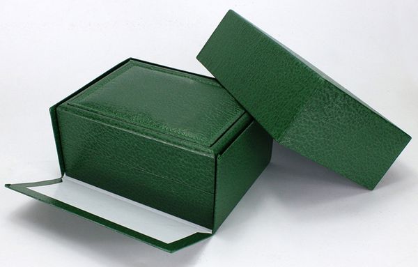 

luxury designer brand green watch gift box high-end jewelry box green box brochure card ing, Black;blue