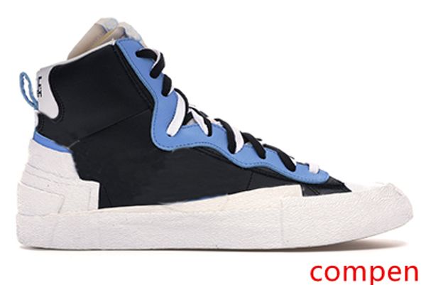 

with box 2019 mens running shoes brand designer sports shoes for men sneakers blazer high sacai snow beach white black legend blue