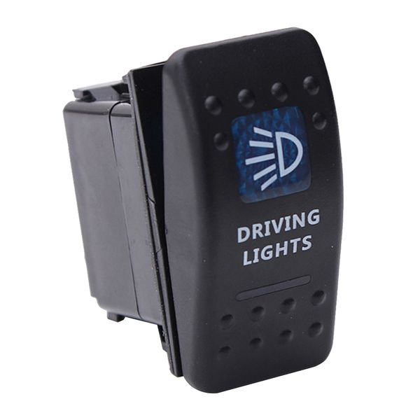 

12v 20a 2 leds durable 5 pins driving light rocker switch push button for boats vehicle autos cars