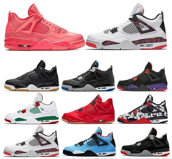 

mens 4 4s basketball shoes fiba cactus jack thunder black gum cat travis scott singles day toro bravo motor mens sport sneakers 40-47