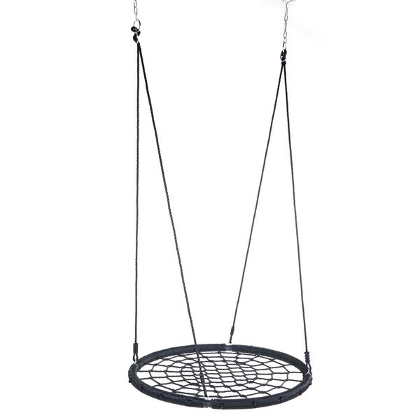

40" spider web swing nylon rope swivel tree net assembled black inflatable bouncers,playhouse& swings sports & outdoor play