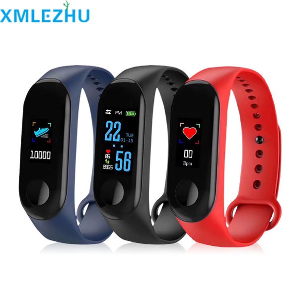 

m3 smart bracelet fitness tracker smart watch with heart rate waterproof bracelet pedometer wristband for ios android cellphon