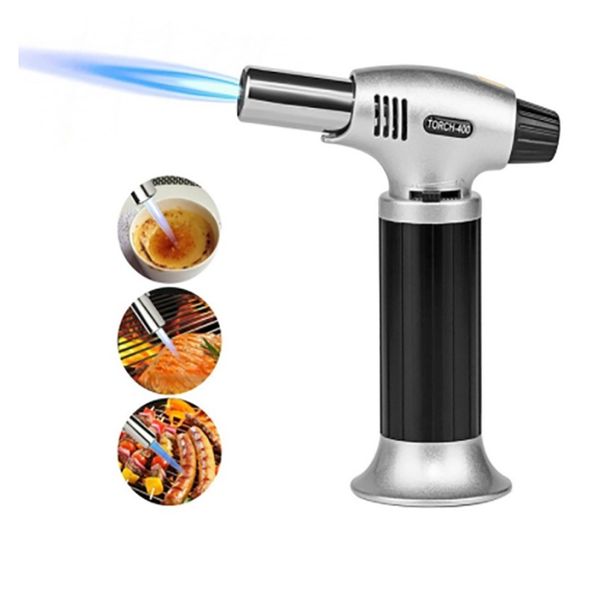 

1300c butane scorch torch jet flame lighters cooking refillable adjustable flame kitchen lighter bbq spray gun picnic tool fa2768