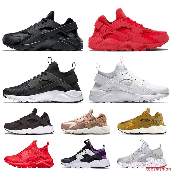 

discount classic airs huarache 1.0 4.0 women mens running shoes triple black white red rose gold outdoors trainers huaraches sneakers