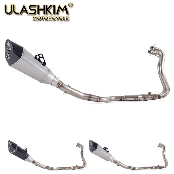 

motorcycle full exhaust system slip on for ninja 250 250r 300 ninja250 ninja300 middle pipe with db-killer