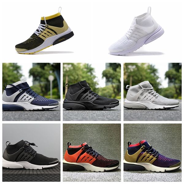 

2020 famous acronym presto mid blue black purple lava mens running shoes sneaker trainers shoes size 40-45 wholesale