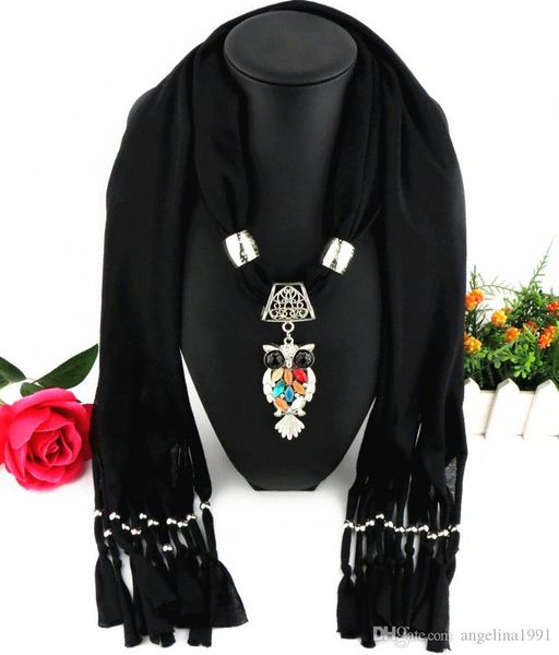 

мода femme шарфы одиночные красочные подарки сова pendeloque cut для женщин solid hijab head ожерелье шарф элегантные аксессуары, Blue;gray