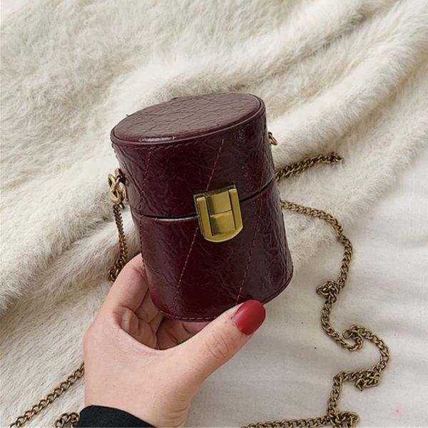 

designer luxury shoulder bag women designer mini barrel-shaped wild joker lipstick bag new womens fashion