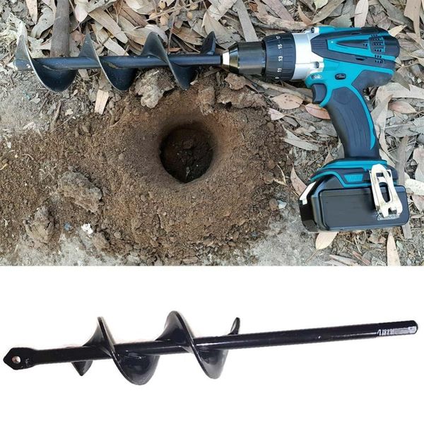 

garden auger spiral drill bit hand drill electric drill ground bit irrigating planting auger drills