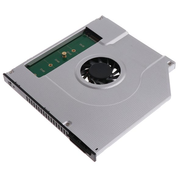 

1piece lapinternal cooling fan m.2 ngff ssd caddy adapter 9.5mm sata drive bay