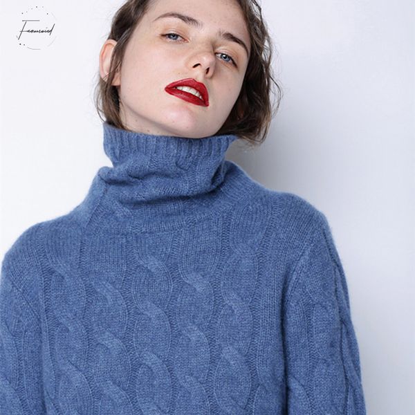 

зима толстый свитер twist 100% pure кашемировый свитер женщины женщины вязаные основывая теплый пуловер drop доставка, White;black