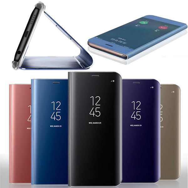 

smart mirror phone case for samsung galaxy note 10 plus s10 plus a10s a20s a30s a50s a8 plus a7 a6 a5 j8 j7 j6 j4 j3 2018 flip leather case
