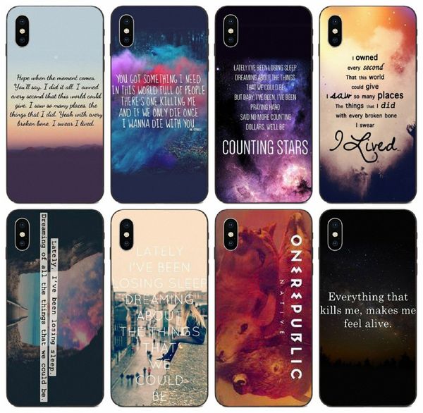 

tongtrade] music band one republic case for iphone 11 pro x xs max 8 7 6s 6 5s 5 galaxy a70 a70s a730 honor v9 play lg k7 case