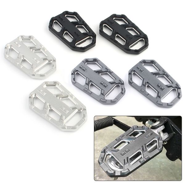

2x cnc aluminum motorbike foot pegs footrests wide brake pedal for cb500x cb 500x 2015 2016