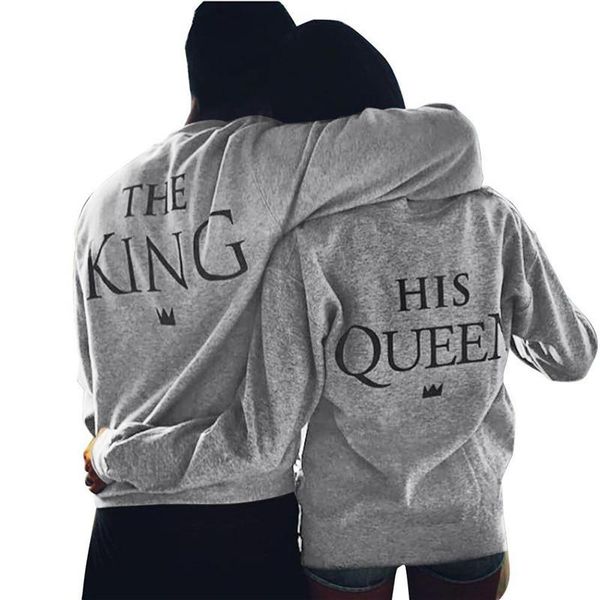 

wholesale- fankris customized fashion men women lovers the king&his queen letter 3d print loose t-shirt couple shirt casual