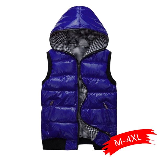 

autumn winter hooded light thin women cotton vest jacket 2019 new fashion large size pure color women jacket vest, Black;white