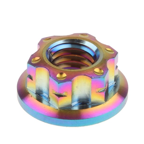 

m5 m6 m8 m10 m14 titanium flange nut for bicycle motorcycle sprocket bolt