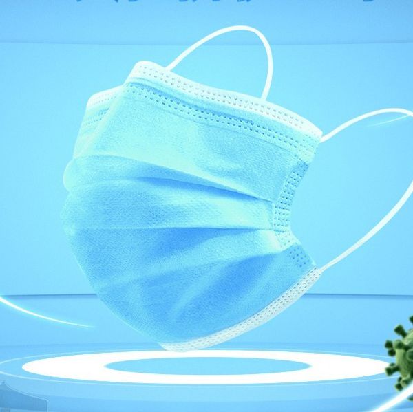 

бесплатная доставка dhl мужчины женщины дешевые 3-слойные пылезащитные маски для лица рот синий одноразовые маски для лица mascherine masche