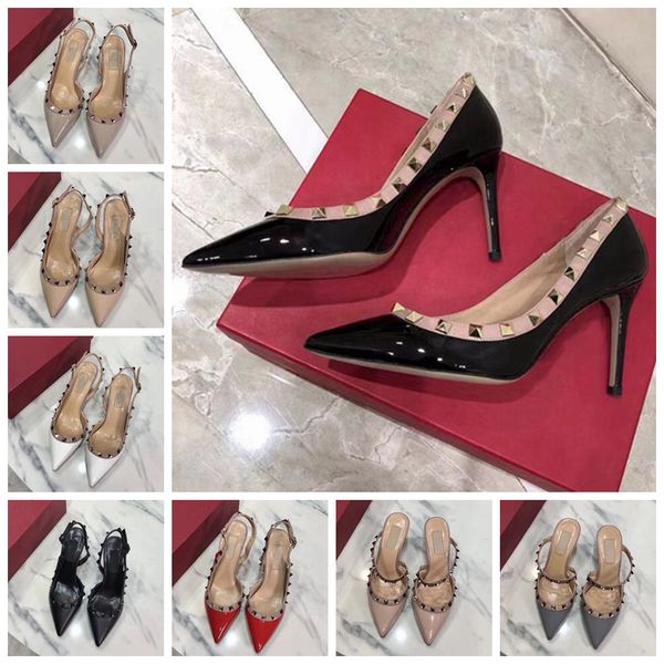 

woman slippers sandals flat shoe real leather slides slippers sandals huaraches loafers scuffs for woman eu:35-42 hl1406 1-9, Black;red