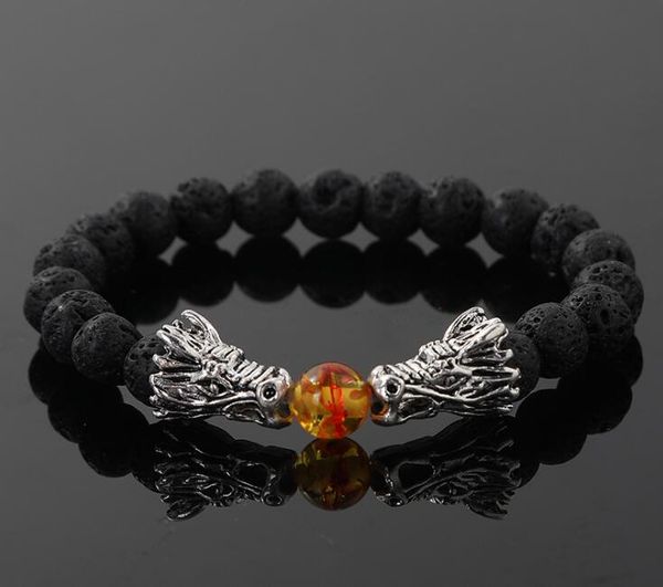 Drachen Armband Stein Perlen Armbänder Für Frauen Pulseira Masculina Männer Schmuck Bileklik Pulseira Herren 2019 Duddha Erkek Bilekli GB877