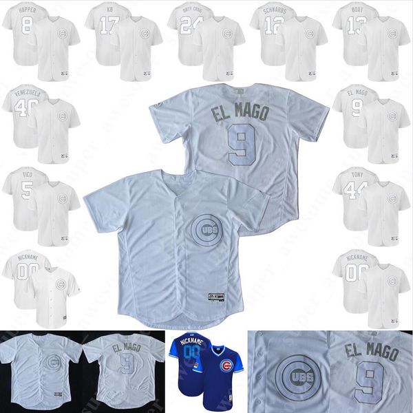 

Chicago 2019 player weekend cub jer ey javier baez kri bryant anthony rizzo jon le ter kyle chwarber will on contrera david bote happ, Blue;black