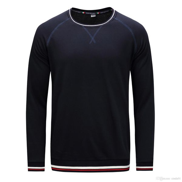 

mens simple design solid color long sleeve t-shirt male casual bottoming shirts thin pullover crew neck ing, White;black