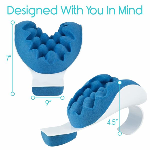 

1pc travel portable foam relax neck and shoulder relaxer pain relief massage healthy pillow neck support relaxation pillow tool