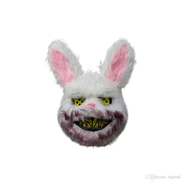 

новый хэллоуин маски кровавый убийца кролик маска медвежонок halloween cosplay плюшевые horror маски для детей, взрослых wild wolf scary