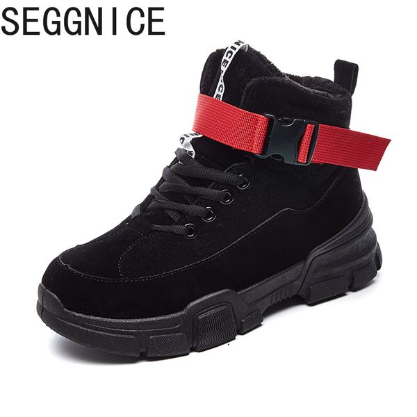 

women warm winter boots 2019 fashion shoes simple safety work shoes platform boots woman outdoor casual ankle, Black